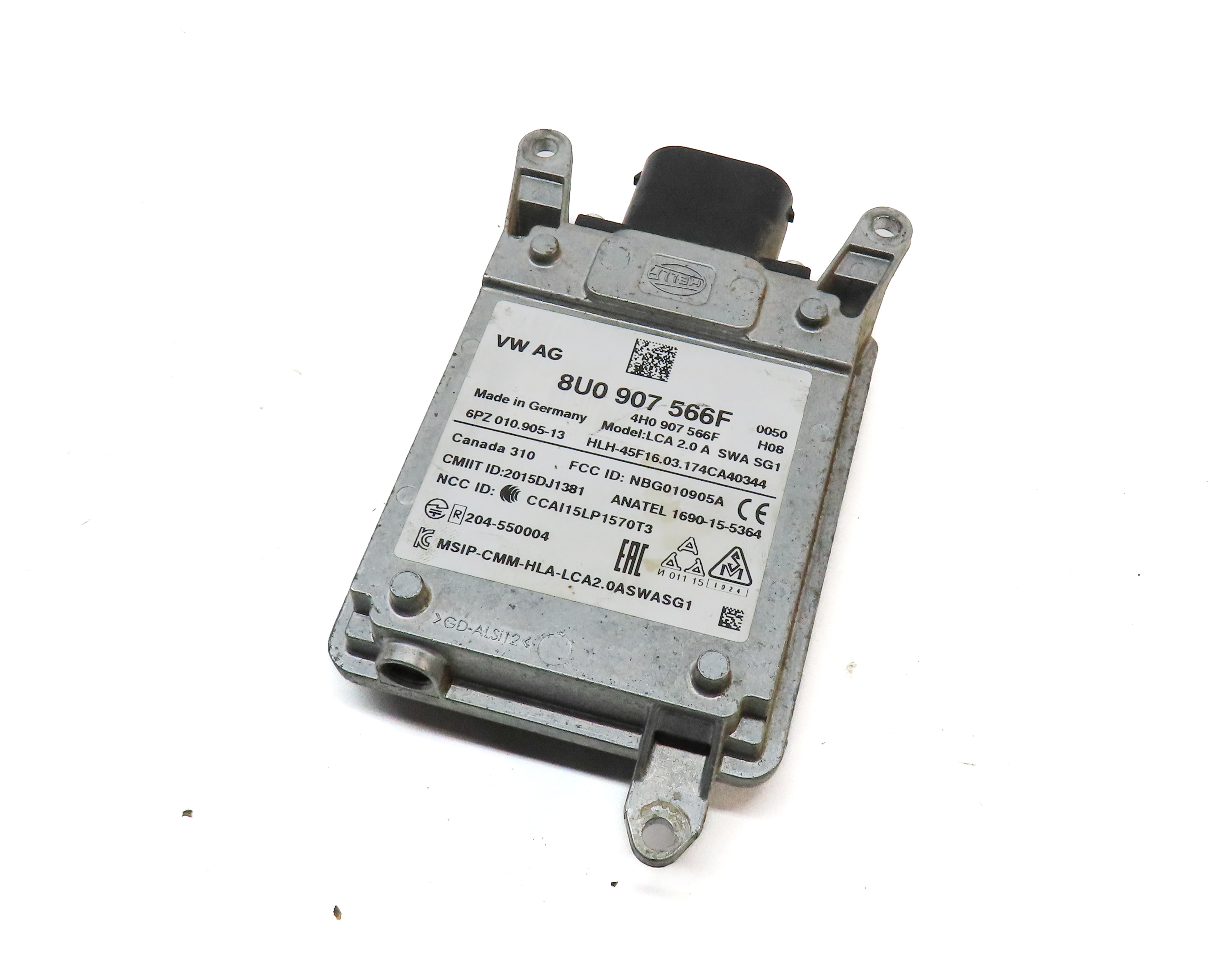 2015-2018 AUDI Q3 (8U) REAR RIGHT PASSENGER BLIND SPOT RADAR SENSOR MODULE — exact item pictured